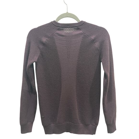 Lululemon Simply Wool Sweater Black Cherry Sz XS - Picture 9 of 10